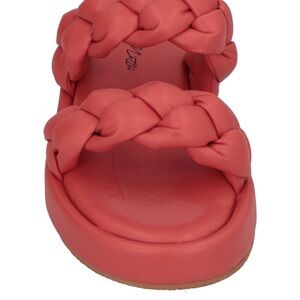 Italian  Brand Paolo Mattei LeathervCoral Braided Sandals